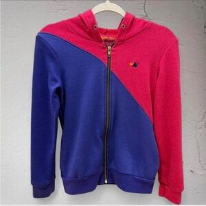 Aviator Nation Kids Pink and Blue Hoodie Sweatshirt